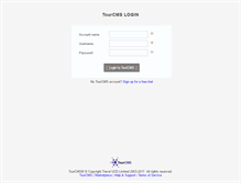 Tablet Screenshot of admin.tourcms.com